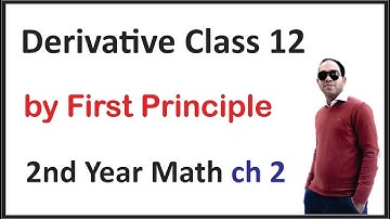 Derivative by Definition | first Principle | fsc math part 2 chapter 2 exercise 2.1 | 12th Maths