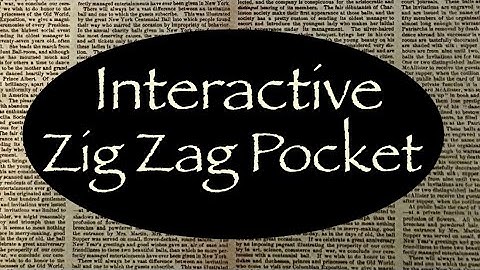 Interactieve Zig Zag Pockets / Interactief Junk Journal Idee / Eenvoudige Ephemera