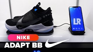 today Personally Polished Nike Adapt BB self-lacing sneaker hands-on - YouTube