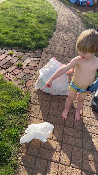 Shiloh just decided to poop in the backyard like the dog
