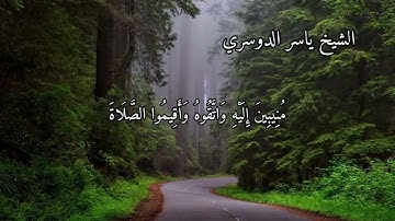 سورة الروم بصوت الشيخ ياسر الدوسري الاية ٣٠ الى ٣٤