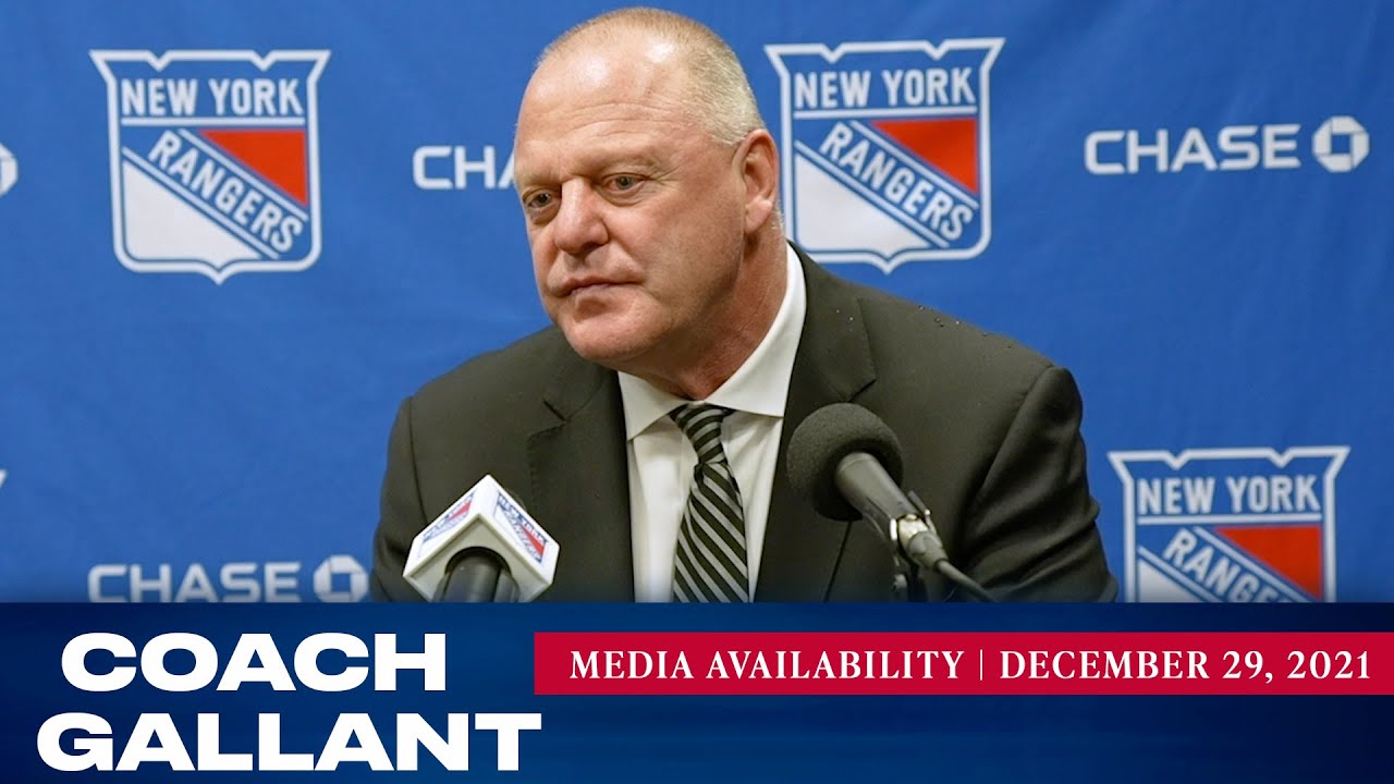 New York Rangers Coach Gallant Postgame Media Availability Dec. 29