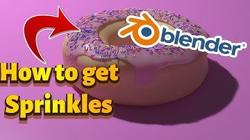 How to get sprinkles on donut in blender