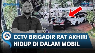 REKAMAN CCTV Detik-detik Brigadir RAT Tewas Akhiri Hidup Pakai Senpi di Dalam Mobilnya