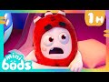 Suara seram malam2 😨 | Minibods | Cute Cartoons for Kids @Oddbods Malay