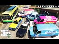 Gta 5  stealing service vehicles with franklin real life cars 100