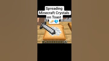 Spreading Minecraft Crystals on Toast 🧈💎 AI ASMR