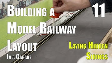 Building a Model Layout in the Garage  - Part 11 - Laying the hidden siding track