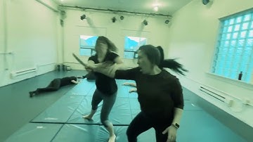 Weapon choreo at Van Action Training Studio - effects added in post