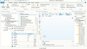 Comsol MultiPhysics for Chemical Reactions Modelling