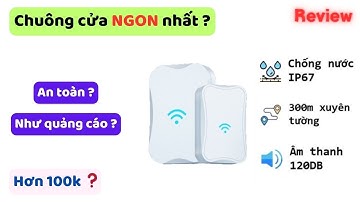 Review chuông cửa không dây xuyên tường chống nước 😳 cực ĐỈNH giá chỉ hơn 100k 😱