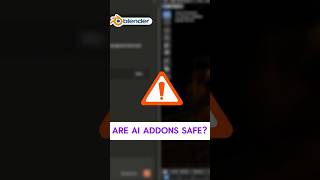 Blender Tips 45: Are AI Addons Safe? #shorts #howto #blender #ai #aitools #safetytips