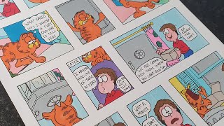 Garfield comic strip drawing