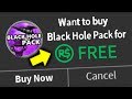 I Tried Getting A FREE Destruction Simulator Black Hole Pack (Roblox)