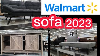 Walmart Sofa New Collections Furniture with prices 2023 shop with me Futons Chairs  couches tables