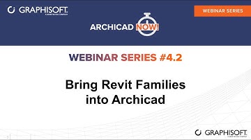 ARCHICAD NOW! Webinar Series 4, Ep. 2 - Bring Revit Families into Archicad