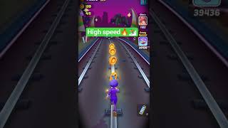 High speed🔥⛷️ 🔥 Subway Princess So Addictive #shorts #subway city#gaming #gamingshorts