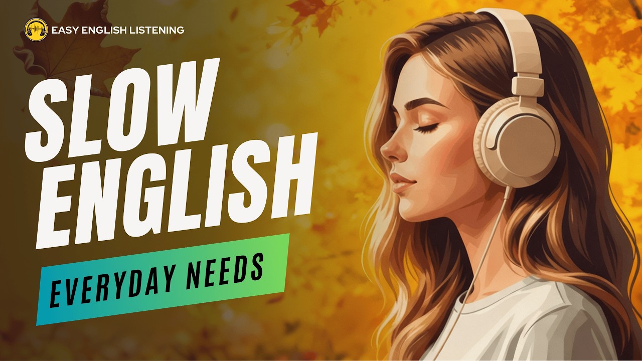 Easy English Listening | Long Shadowing Practice – Everyday Needs