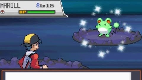 Shiny Marill at 9862 random encounters at Mt Mortar.