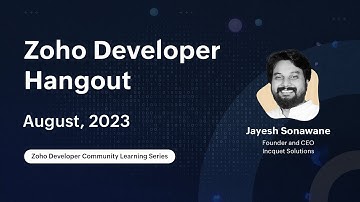 Zoho Developer Hangout (ZDH) - Episode 8 | Creating Widgets Using JavaScript in Zoho Creator