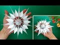 Flocon de neige en papier 3d le nouvel an  comment faire  chantillon didea crafts christmas