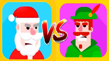 Bowmasters - Gameplay Walkthrough Epic Wins Part 6 - NEW CHARACTERS SANTA CLAUS VS ROBIN