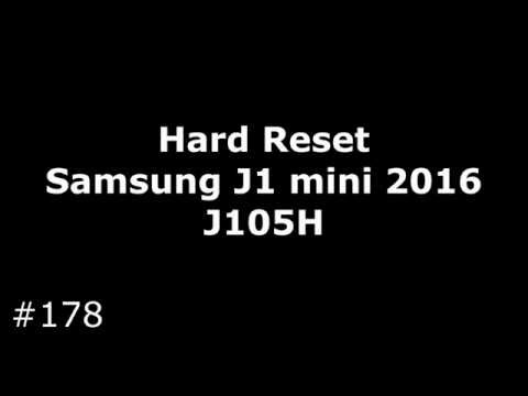 Hard Reset Samsung J1 mini 2016 (J105H)