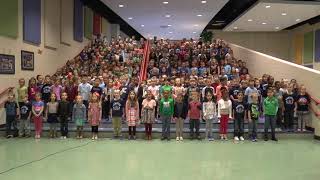 Hampton Kindergarten And First Grade Students Perform The National Anthem And Hampton Pride