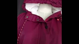 Winter Hooded Jacket Solid Color Warm Buckle Zip-up Fleece Jacket With Pockets Women's Casual Jacket