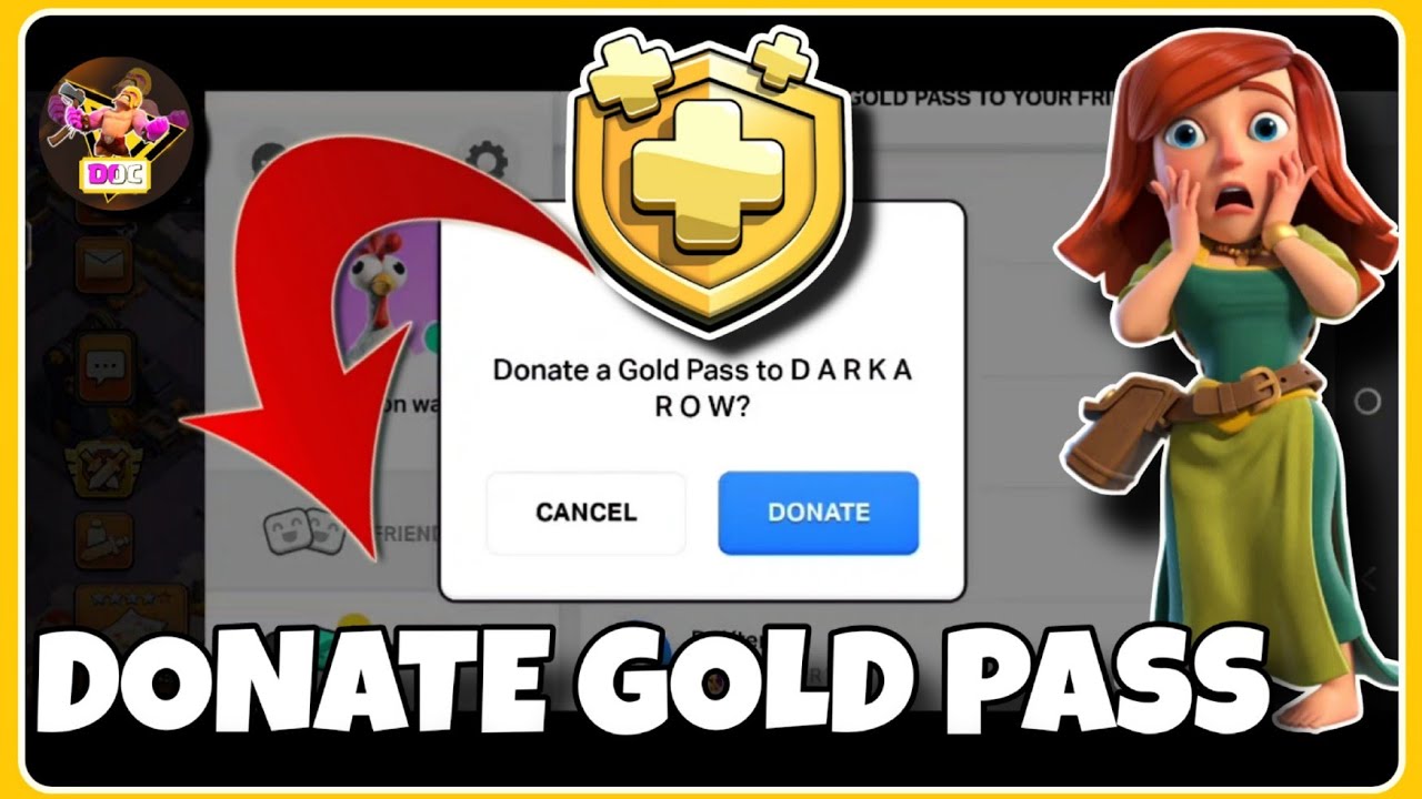 This is insane 🔥How to donate Gold Pass to anyone 2023 Guide clash of clans WARRIORIAN YouTube