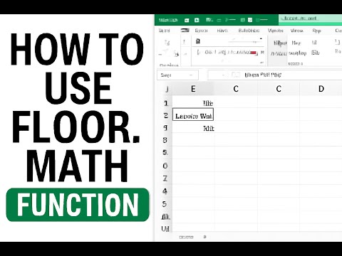 How to Use FLOOR MATH Function in Excel