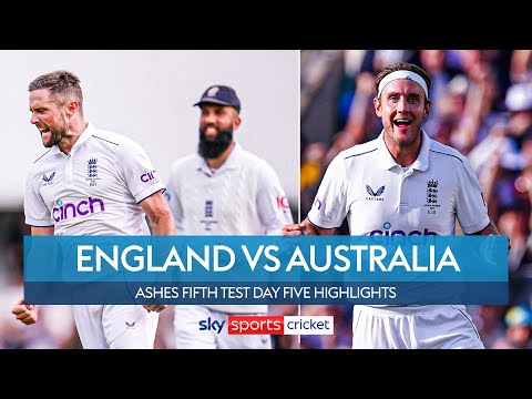 Broad bowls england ashes-levelling win in his final game! | day five fifth test | ashes highlights