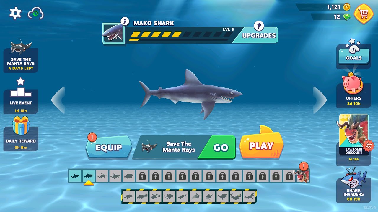 Hungry Shark Evolution Mako Shark Gameplay