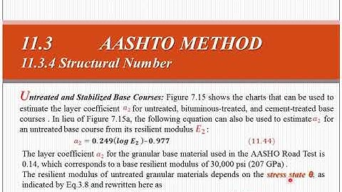 Pavement sructural design 9 , flexible structural design, Structural Number 2