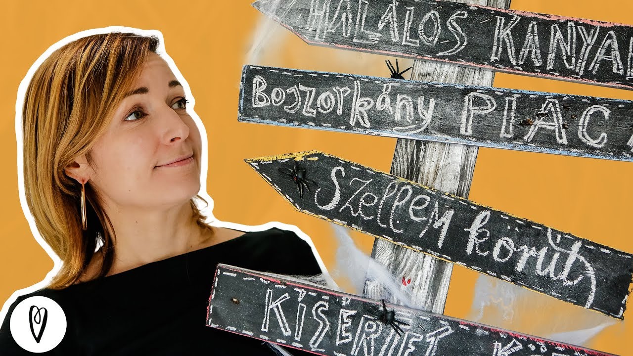 Halloween tábla | INSPIRÁCIÓK Csorba Anitától