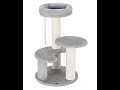 Ollieroo Small Cat Tree Sisal Scratching Post Furniture Playhouse Pet Bed Kitten Toy Cat Tower Condo