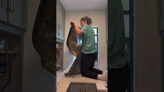 Watch Me Struggle To Put Up Wallpaper In My Butlers Pantry