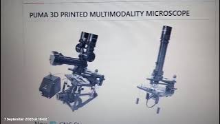 PUMA 3D printed multimodality microscope