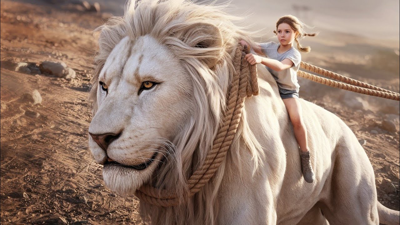 A Girl made a White lion her Pet. Movie/Film Summarized Story Hindi/اردو