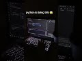 python is doing this in real time|Timelapse Drawing.. #pythonprogramming #sketchart