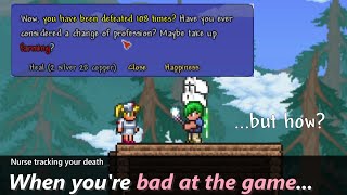 Terraria Nurse has this secret message to say When you re bad at the game