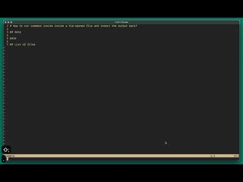 VIM - How to execute command and insert back