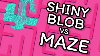 SATISFYING Maze Solving Blob Simulation