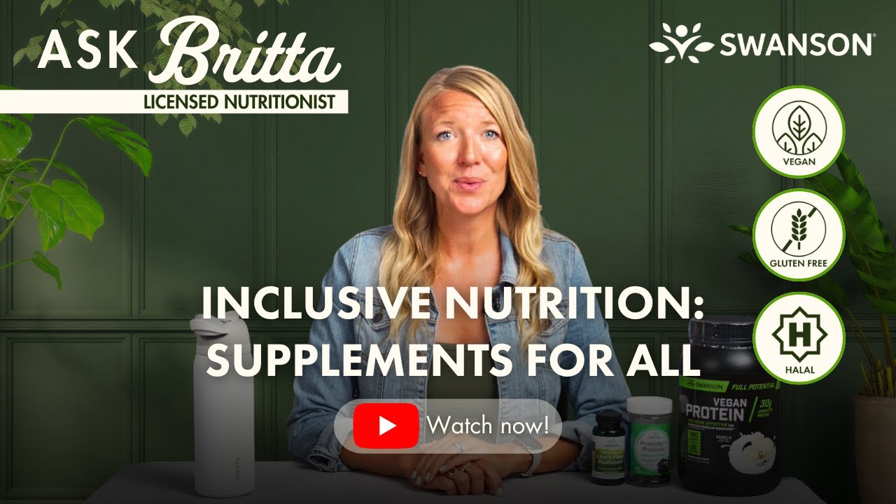 Supplements for Every Lifestyle: Vegan, Gluten Free & More | Licensed Nutritionist Britta Sather