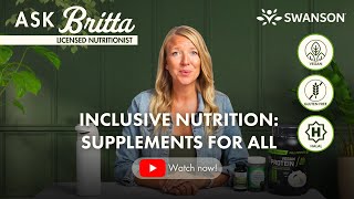 Supplements For Every Lifestyle Vegan, Gluten Free & More Licensed Nutritionist Britta Sather