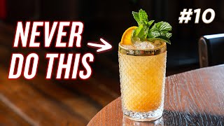 12 Cocktail Mistakes Every Bartender Should Avoid!