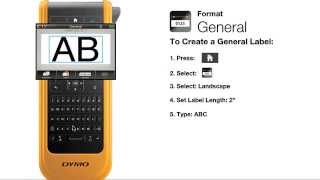 Dymo Xtl 300 - How To Make A General Label