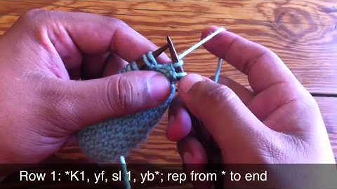 How To Knit The Linen Stitch
