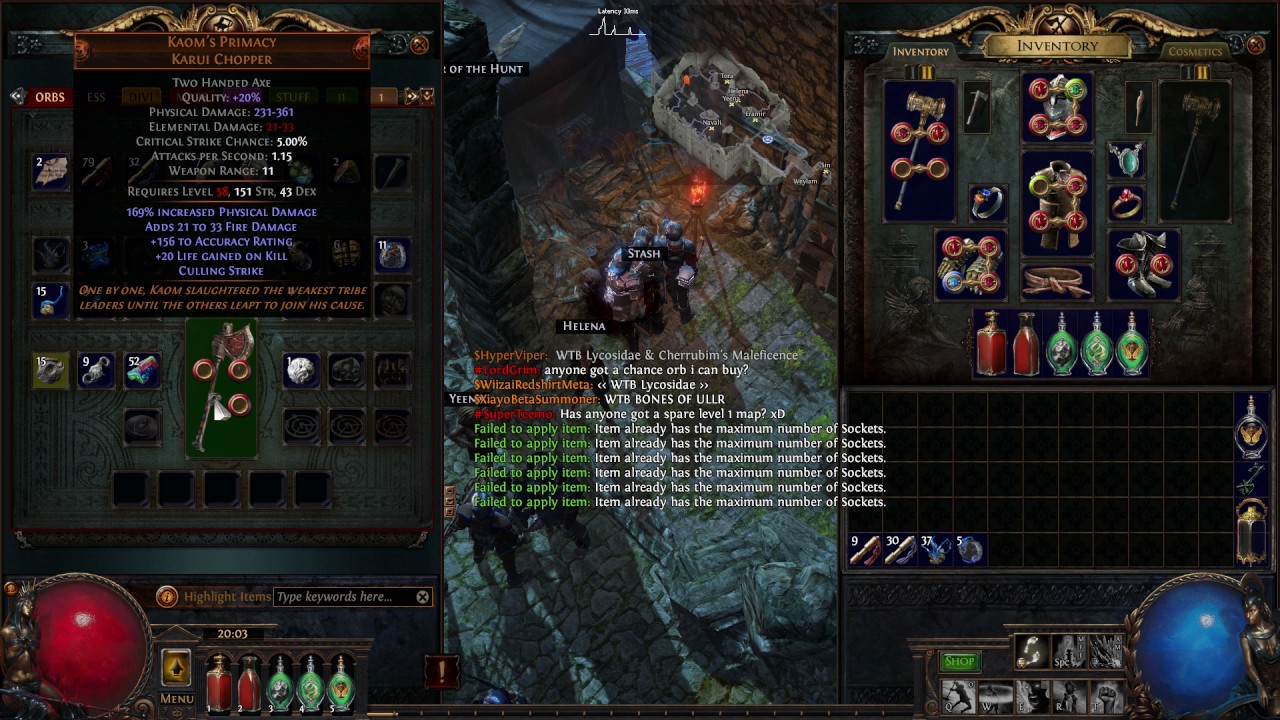 Kaom's Primacy Karui Chopper 3 Sockets max Jeworbing Bug YouTube