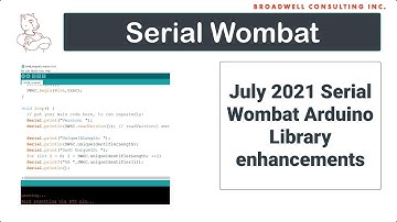 Serial Wombat Arduino Library July 2021 Updates